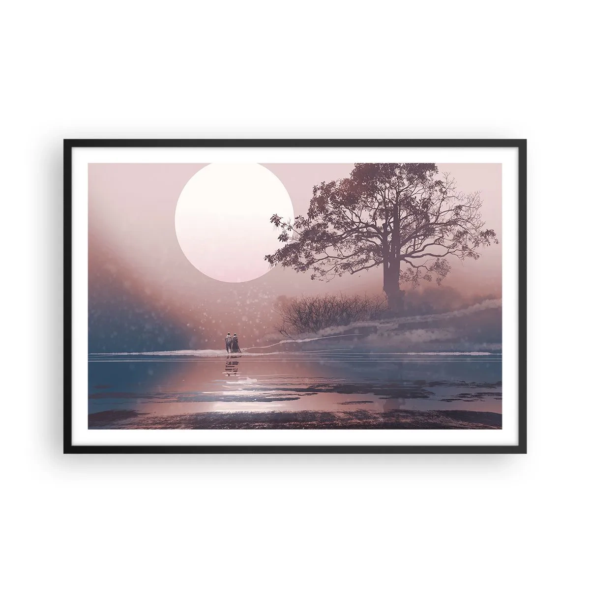 Plakat i sort ramme - Natlige mærkværdigheder - 91x61 cm