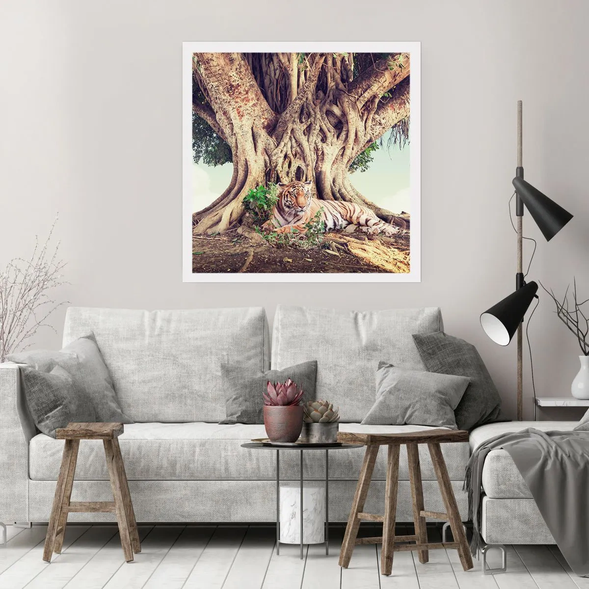Plakat - Udsigt fra Første Mosebog - 30x30 cm