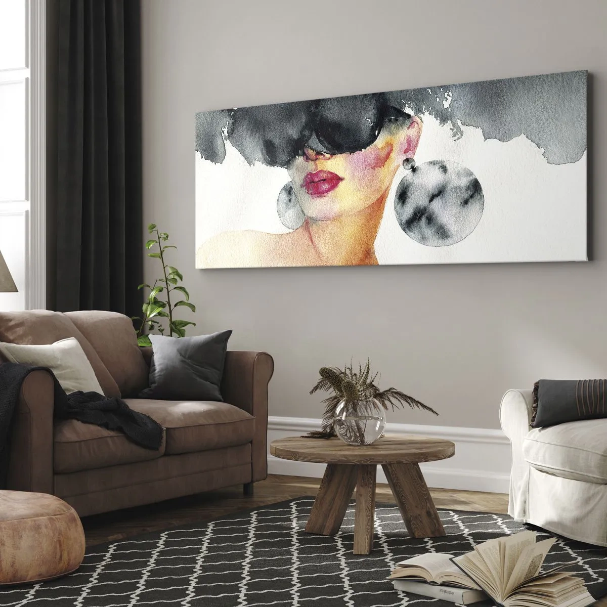 Lærredstryk - Billede på lærred - Hemmeligheden bag elegance - 100x40 cm