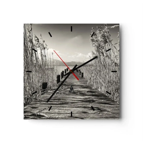 Vægur, Uret - I græssernes fred - 40x40 cm