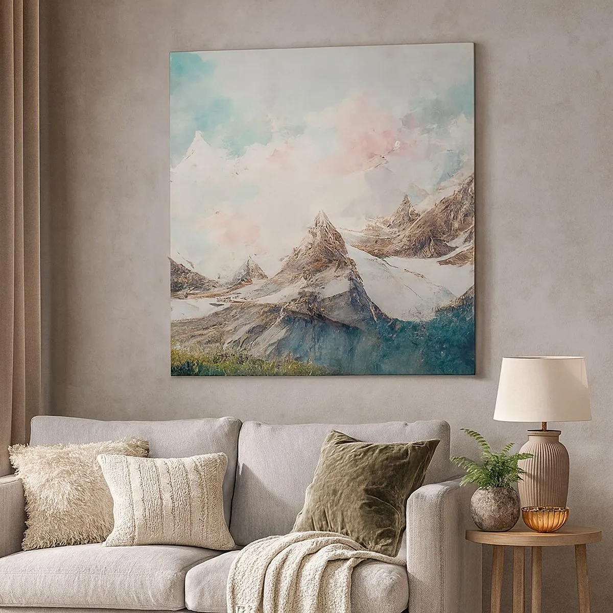 Lærredstryk - Billede på lærred - Stenede knive - 30x30 cm