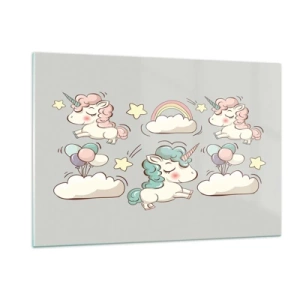 Billede på glas - Der er bestemt ... - 120x80 cm