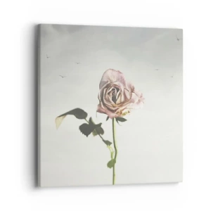 Lærredstryk - Billede på lærred - Velkomst til foråret - 40x40 cm