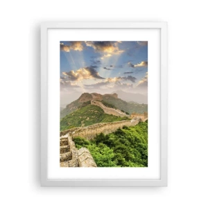 Plakat i hvid ramme - Uforanderlig storhed - 30x40 cm