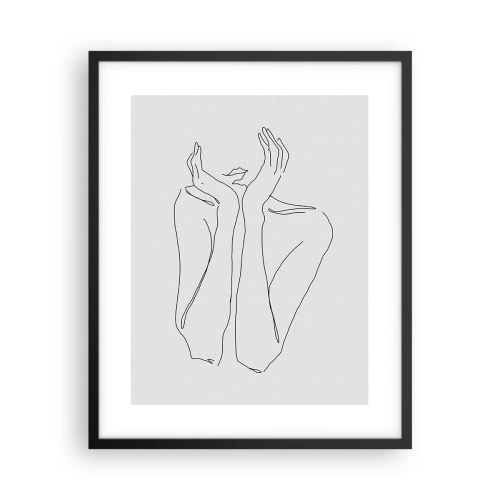 Plakat i sort ramme - Hvad piger drømmer om - 40x50 cm