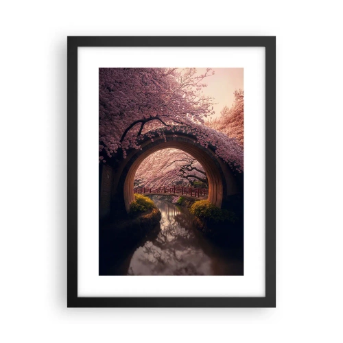 Plakat i sort ramme - Japansk forår - 30x40 cm
