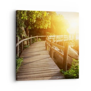 Lærredstryk - Billede på lærred - Endnu et sving, endnu et under - 30x30 cm