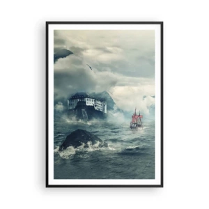 Plakat i sort ramme - På magiske vande - 70x100 cm