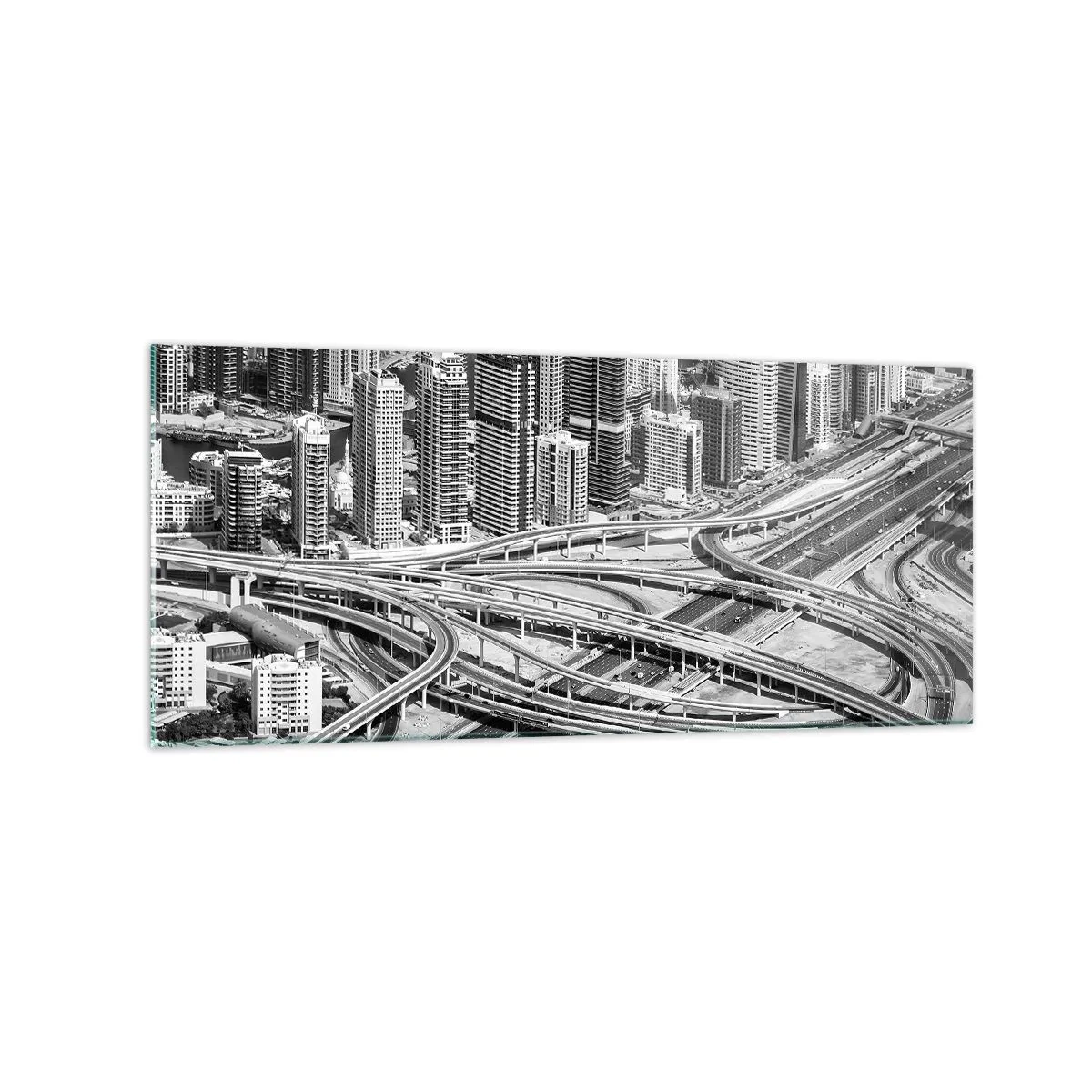 Billede på glas - Dubai - den umulige by - 120x50 cm