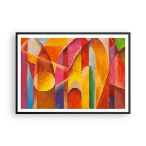 Plakat i sort ramme - Solens katedral - 100x70 cm