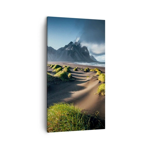 Lærredstryk - Billede på lærred - Harmoni mellem elementerne - 45x80 cm