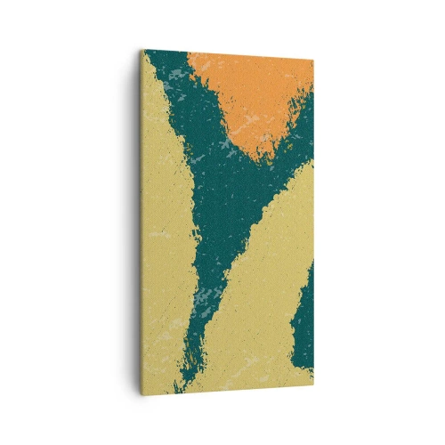 Lærredstryk - Billede på lærred - Abstraktion - i slowmotion - 45x80 cm