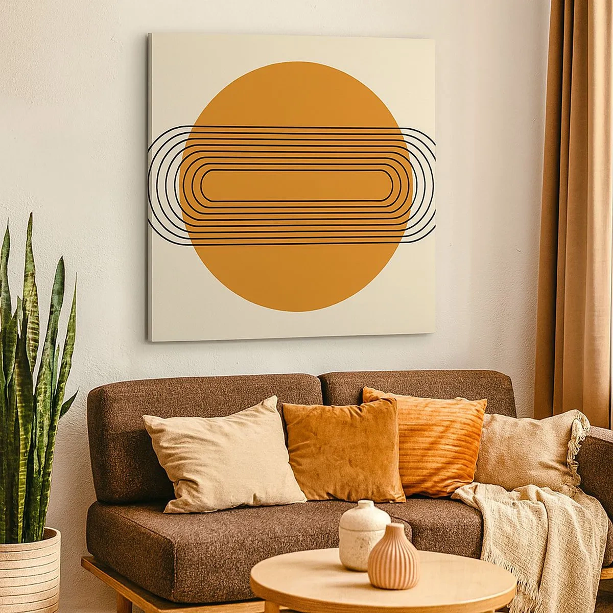 Lærredstryk - Billede på lærred - Den perfekte plan - 30x30 cm