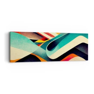 Lærredstryk - Billede på lærred - Intens komposition - 90x30 cm