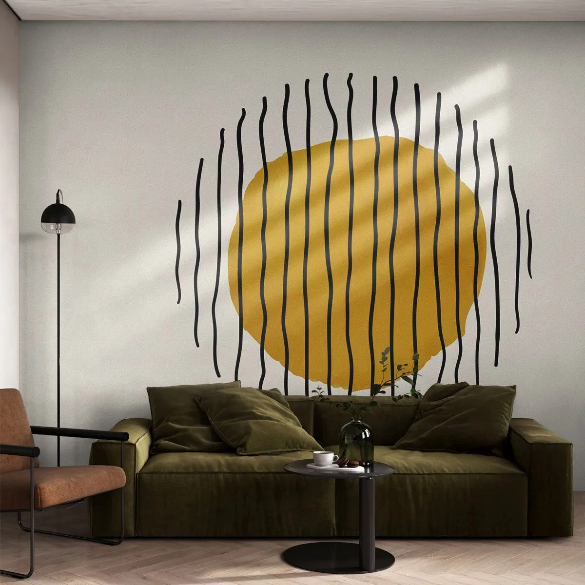 Fototapet Premium Canvas - Abstraktion, der skælver af varme - Abstraktion, Stykke, Minimalisme - 250x175 cm