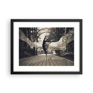 Plakat i sort ramme - Dans i haven - 40x30 cm