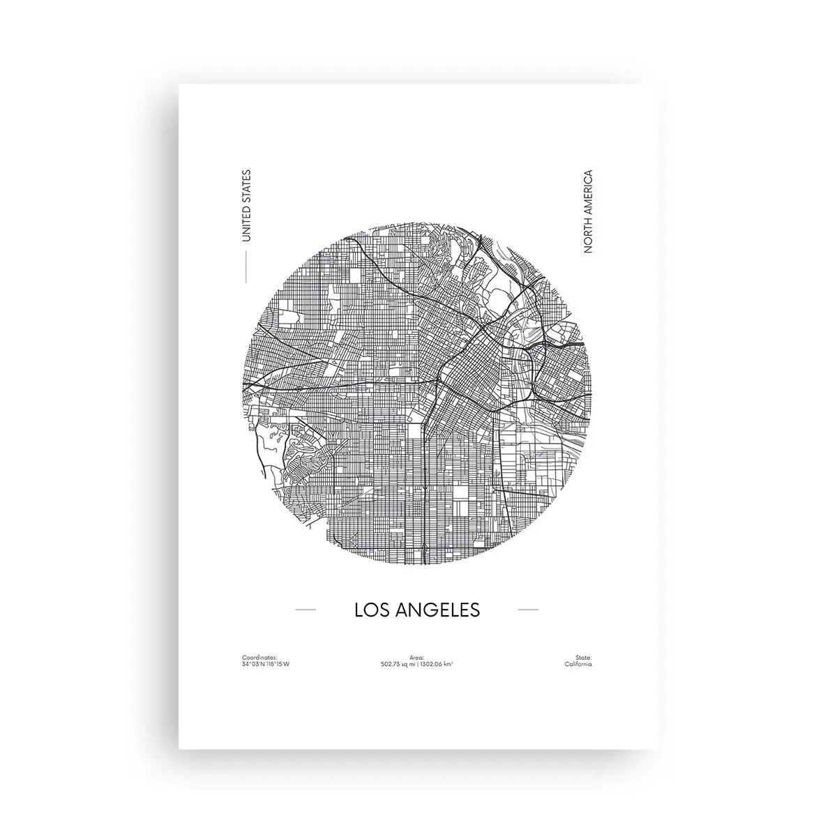 Plakat - Los Angeles' anatomi - 50x70 cm