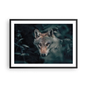 Plakat i sort ramme - Jæger - 70x50 cm