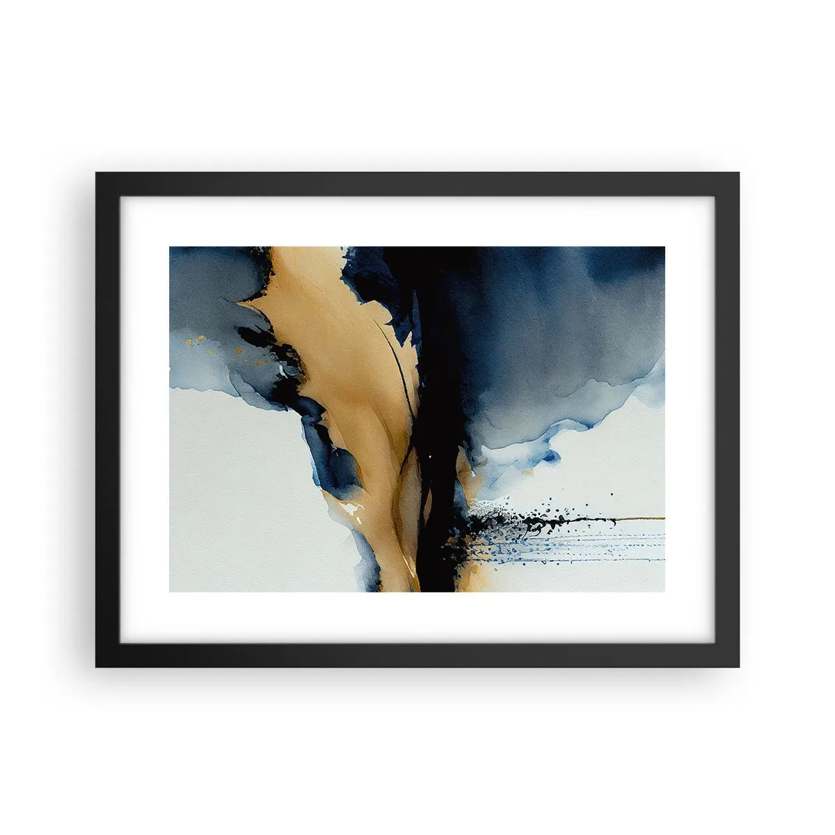 Plakat i sort ramme - Bag sløret - 40x30 cm