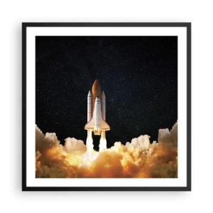 Plakat i sort ramme - Ad astra! - 60x60 cm