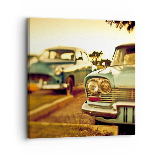 Lærredstryk - Billede på lærred - Vi må vente og se - 30x30 cm