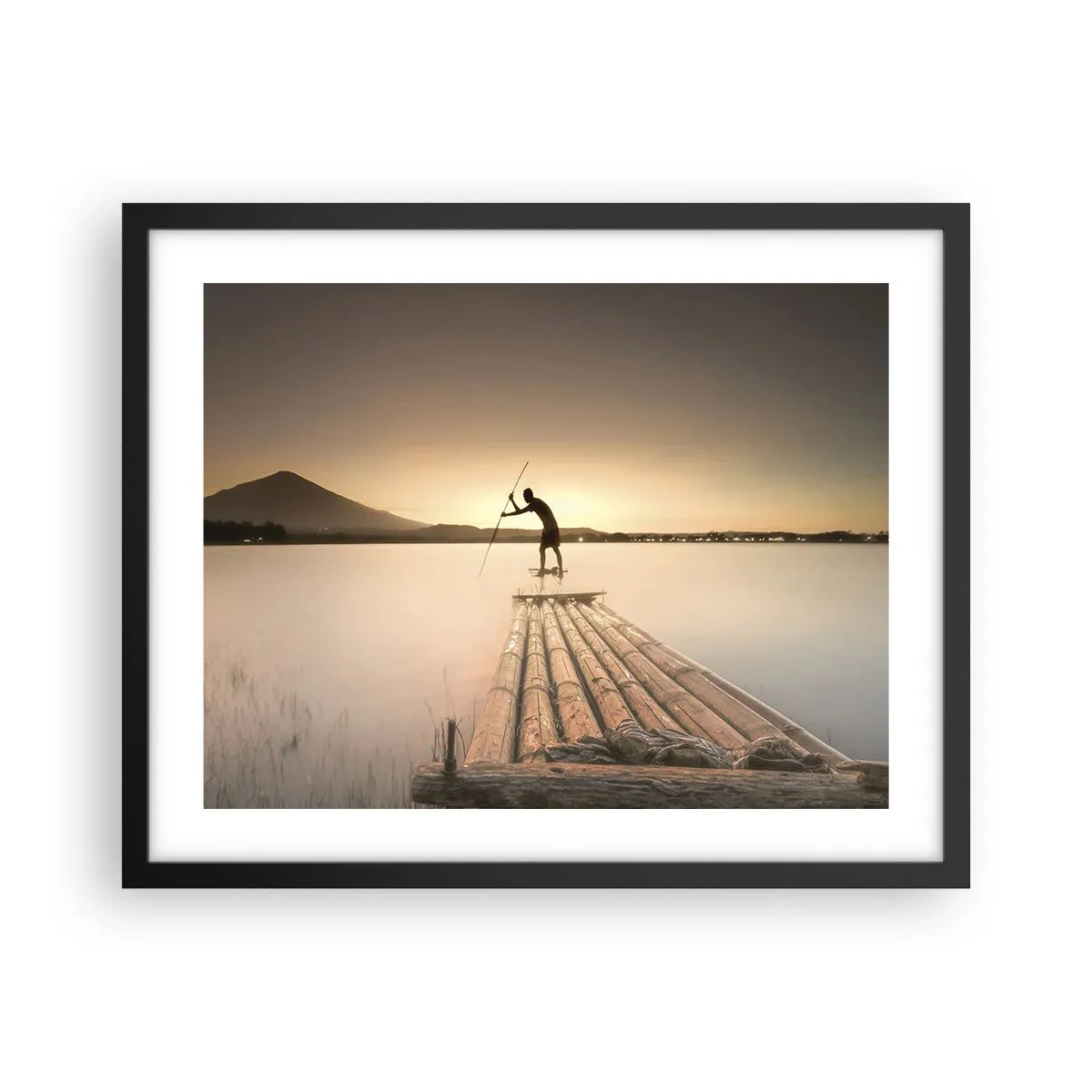 Plakat i sort ramme - Før du hviler - 50x40 cm