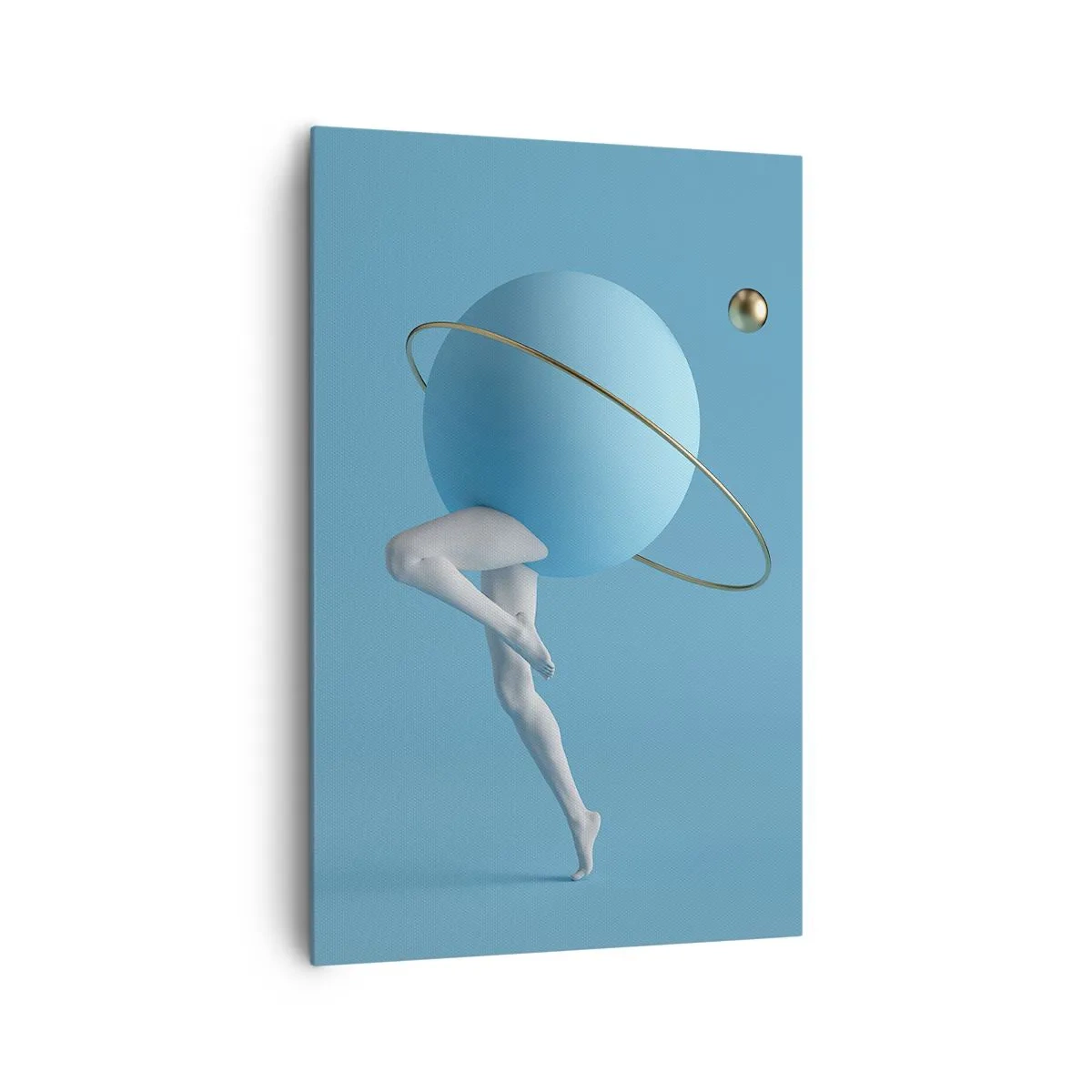 Lærredstryk - Billede på lærred - Og planeterne går amok - 80x120 cm