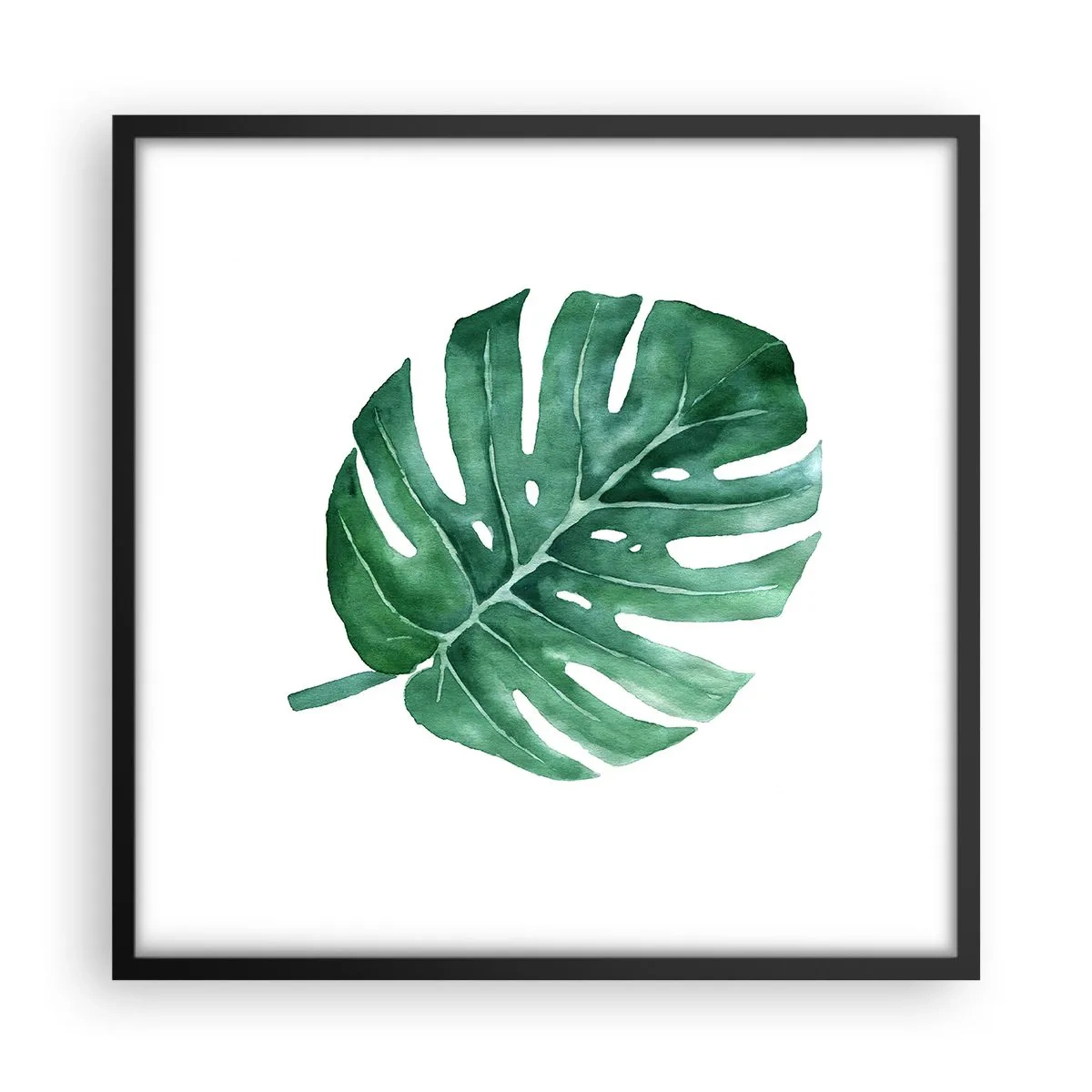 Plakat i sort ramme - Grønt koncept - 50x50 cm