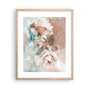 Plakat i ramme af lyst egetræ - Den romantiske ånd - 40x50 cm