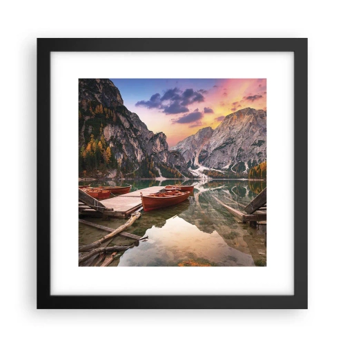 Plakat i sort ramme - Dagens løfte - 30x30 cm