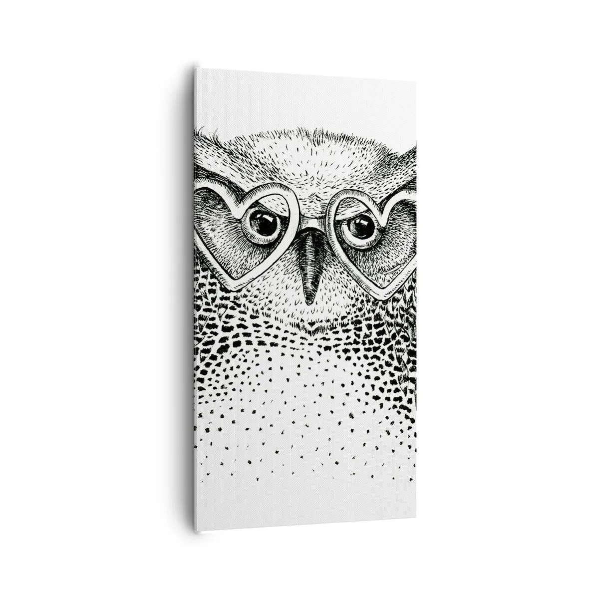 Lærredstryk - Billede på lærred - Klogt og med kærlighed - 65x120 cm