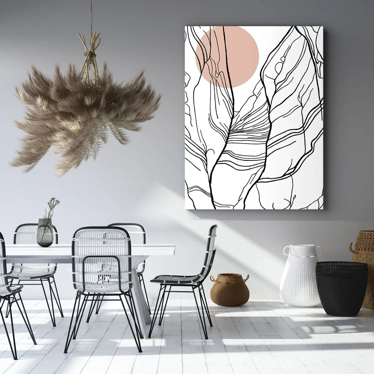 Lærredstryk - Billede på lærred - I et netværk af kviste - 50x70 cm