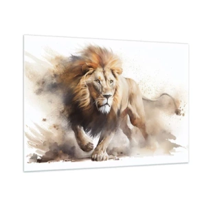 Billede på glas - Kongen er taget af sted - 100x70 cm