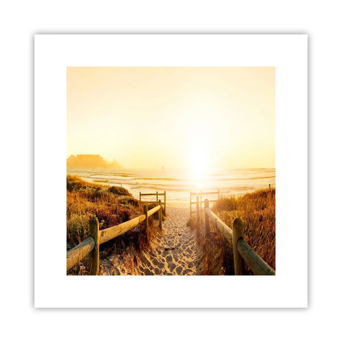 Plakat - Over klitten, mod solen - 30x30 cm