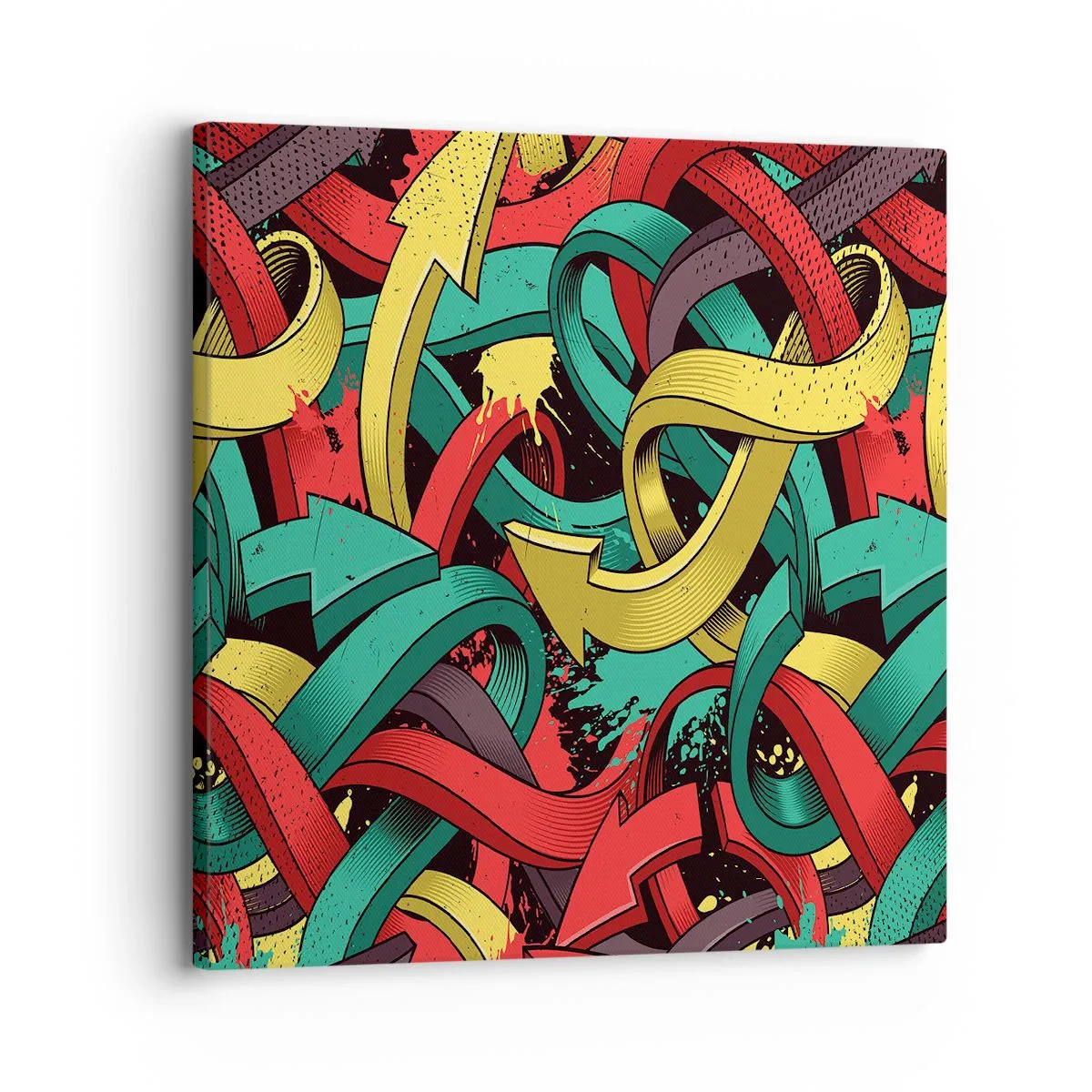 Lærredstryk - Billede på lærred - Hvilken vej skal man gå? - 30x30 cm