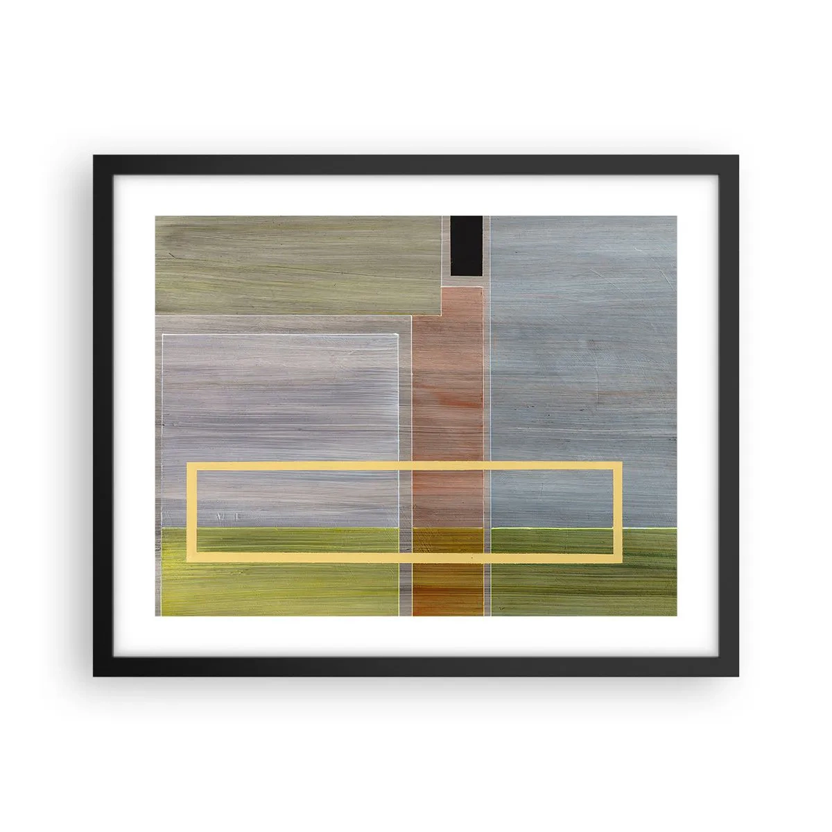 Plakat i sort ramme - Lige og rolig - 50x40 cm