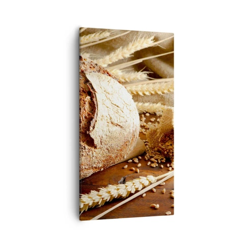 Lærredstryk - Billede på lærred - Appetitlig, velduftende, sprød - 55x100 cm