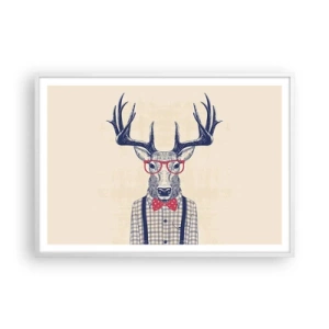 Plakat i hvid ramme - Et underholdende ekstravaganza - 100x70 cm