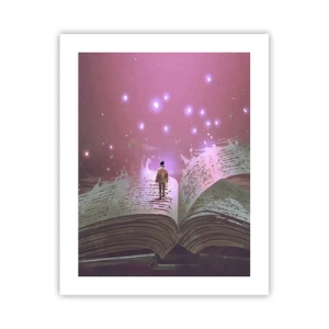 Plakat - En invitation til en anden verden - læs den! - 40x50 cm