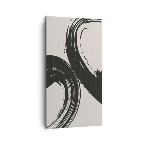Lærredstryk - Billede på lærred - Fejende og cirkulær - 45x80 cm