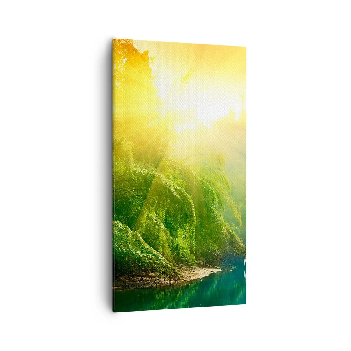 Lærredstryk - Billede på lærred - Drukner i sol og skygge - 55x100 cm