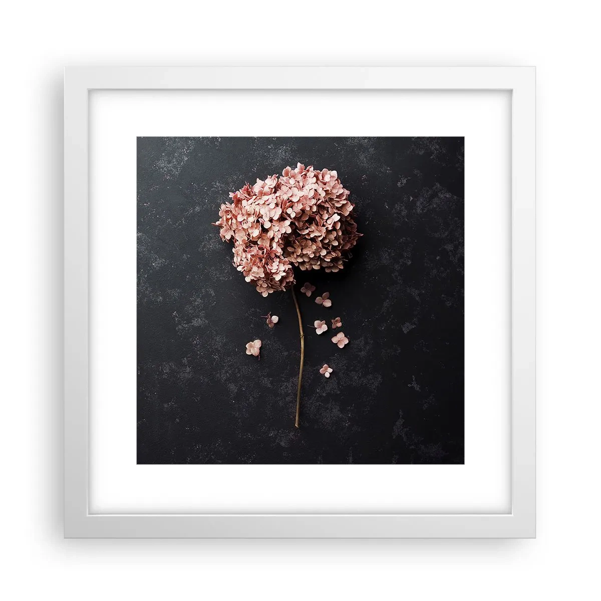 Plakat i hvid ramme - Et virkelig romantisk tegn - 30x30 cm