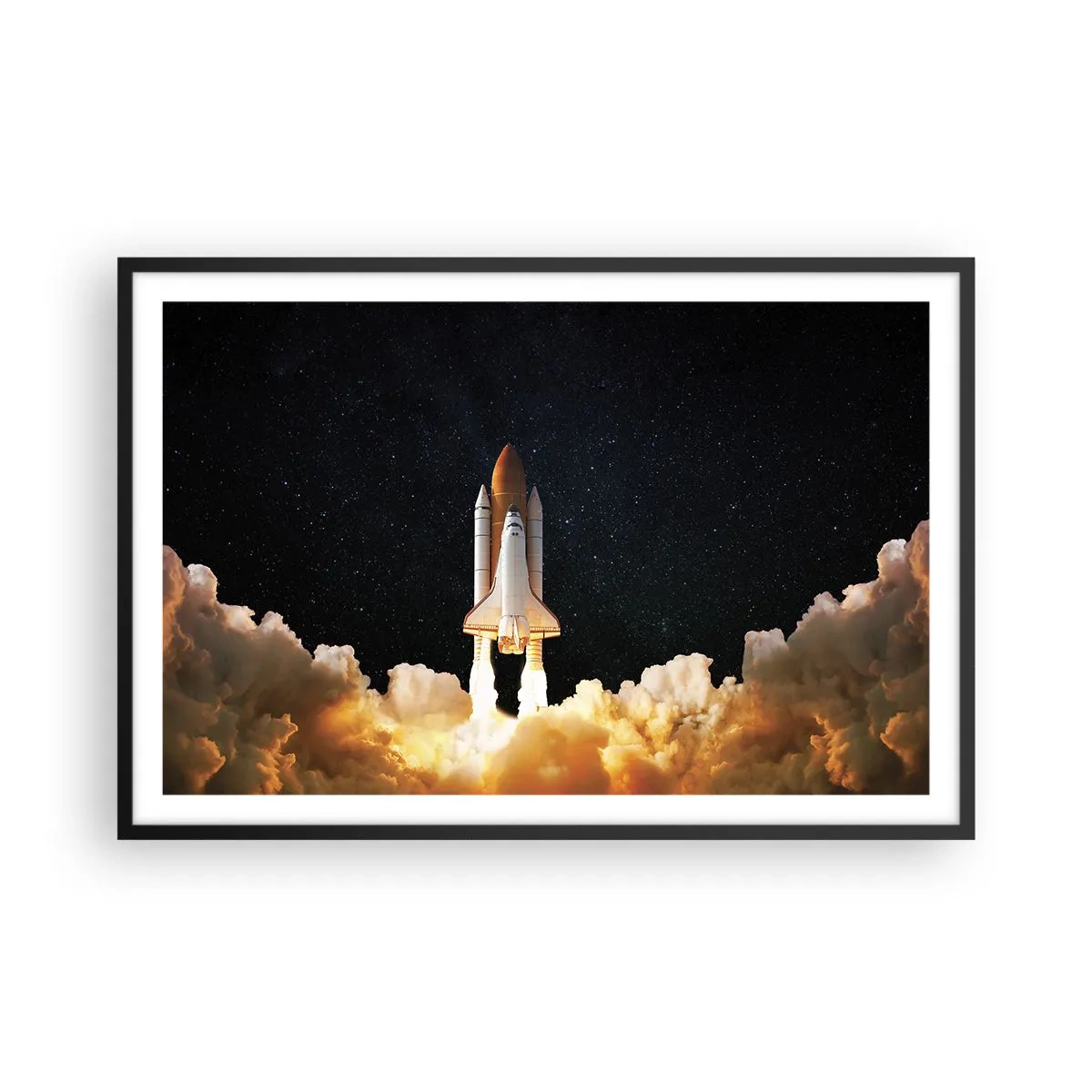 Plakat i sort ramme - Ad astra! - 91x61 cm