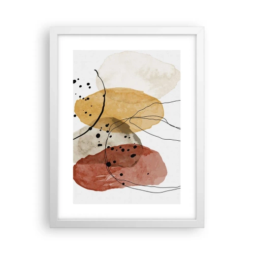 Plakat i hvid ramme - Som lys, klar luft - 30x40 cm