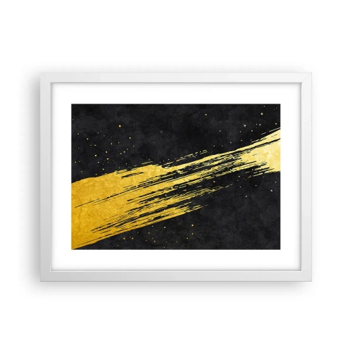 Plakat i hvid ramme - Hop ind i hyperrummet - 40x30 cm