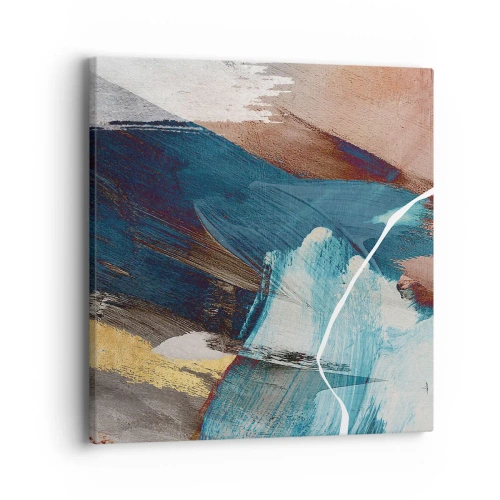 Lærredstryk - Billede på lærred - Med flair og energi - 40x40 cm