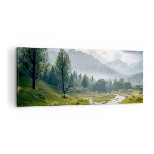 Lærredstryk - Billede på lærred - Der og tilbage - 120x50 cm
