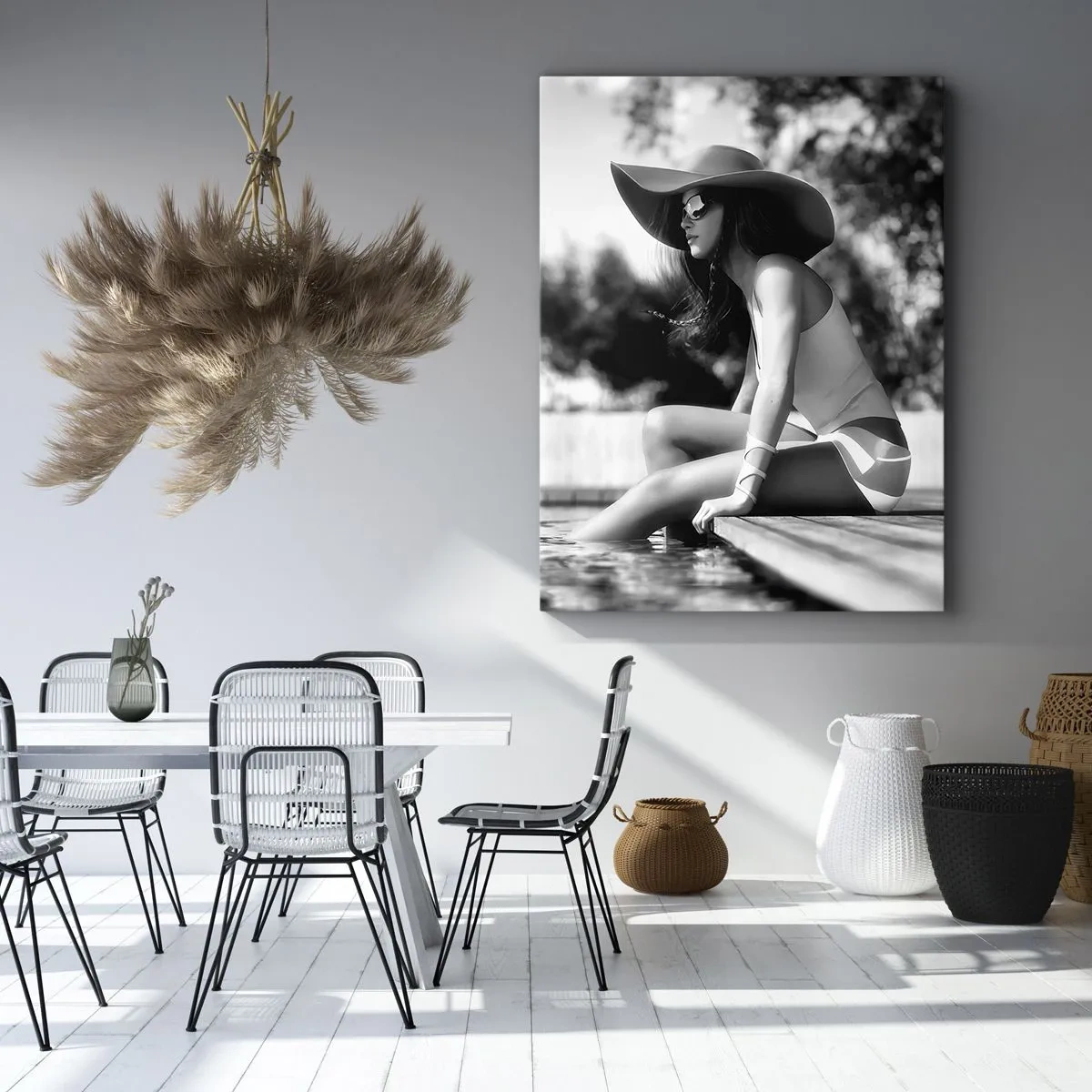 Lærredstryk - Billede på lærred - Sommerdrøm - 55x100 cm
