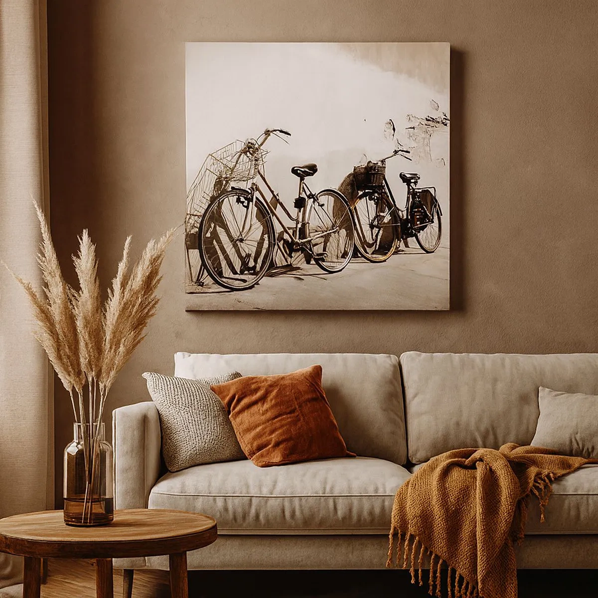 Lærredstryk - Billede på lærred - Uforglemmelig charme fra fortiden - 30x30 cm