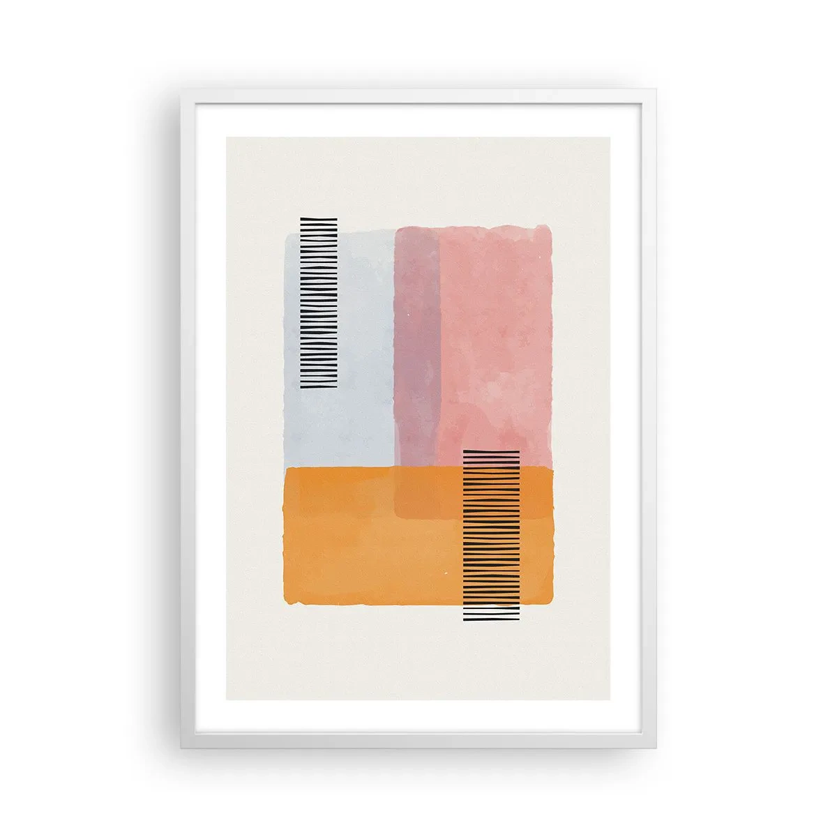 Plakat i hvid ramme - Fra hjørne til hjørne - 50x70 cm